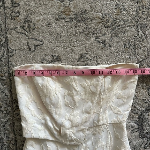 Alexis  Sz XS Venetia Strapless Wide Leg Jumpsuit Floral Jacquard *NO BELT NWT - Picture 6 of 11